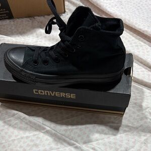 Converse All Black Canvas High-Tops